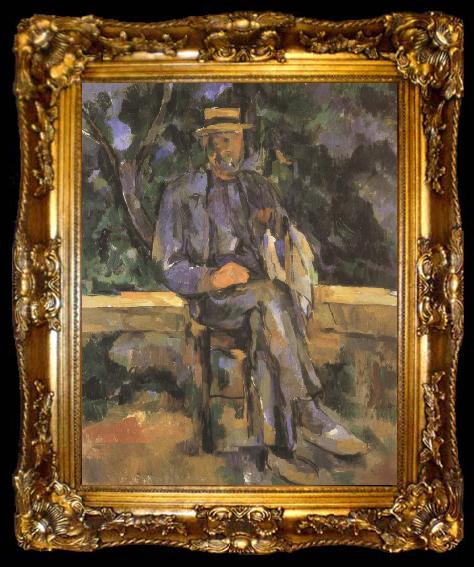 framed  Paul Cezanne mannen vergadering, ta009-2